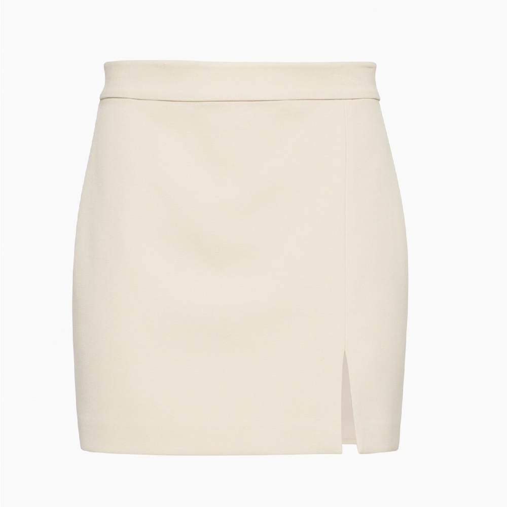 Aritzia Wilfred Patio Mini Skirt Birch Bouleau - Picture 7 of 13